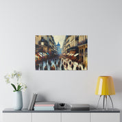 Monet's Urban Symphony French Street Painting Canvas