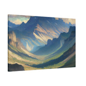 Whispering Valley Reverie Mountain Landscape Painting Canvas