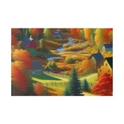 Autumn Embrace Radiance Fall Painting Canvas