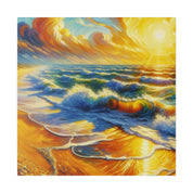 Vibrant Coastal Impressions Beach Painting Canvas