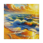 Vibrant Coastal Impressions Beach Painting Canvas