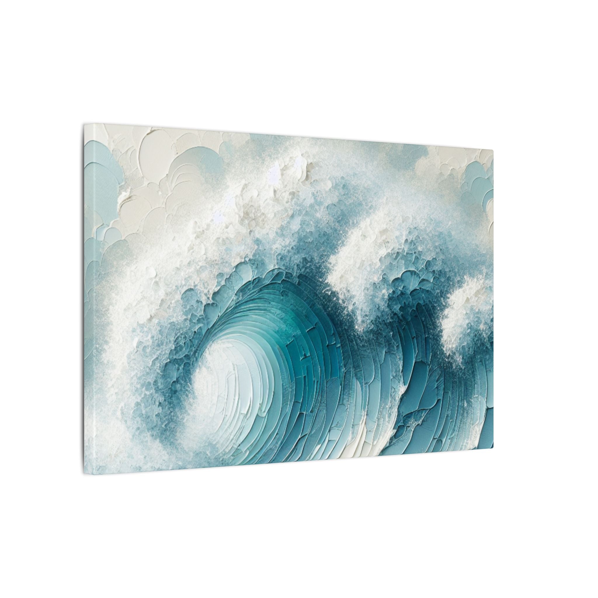 Crashing Blue Canvas