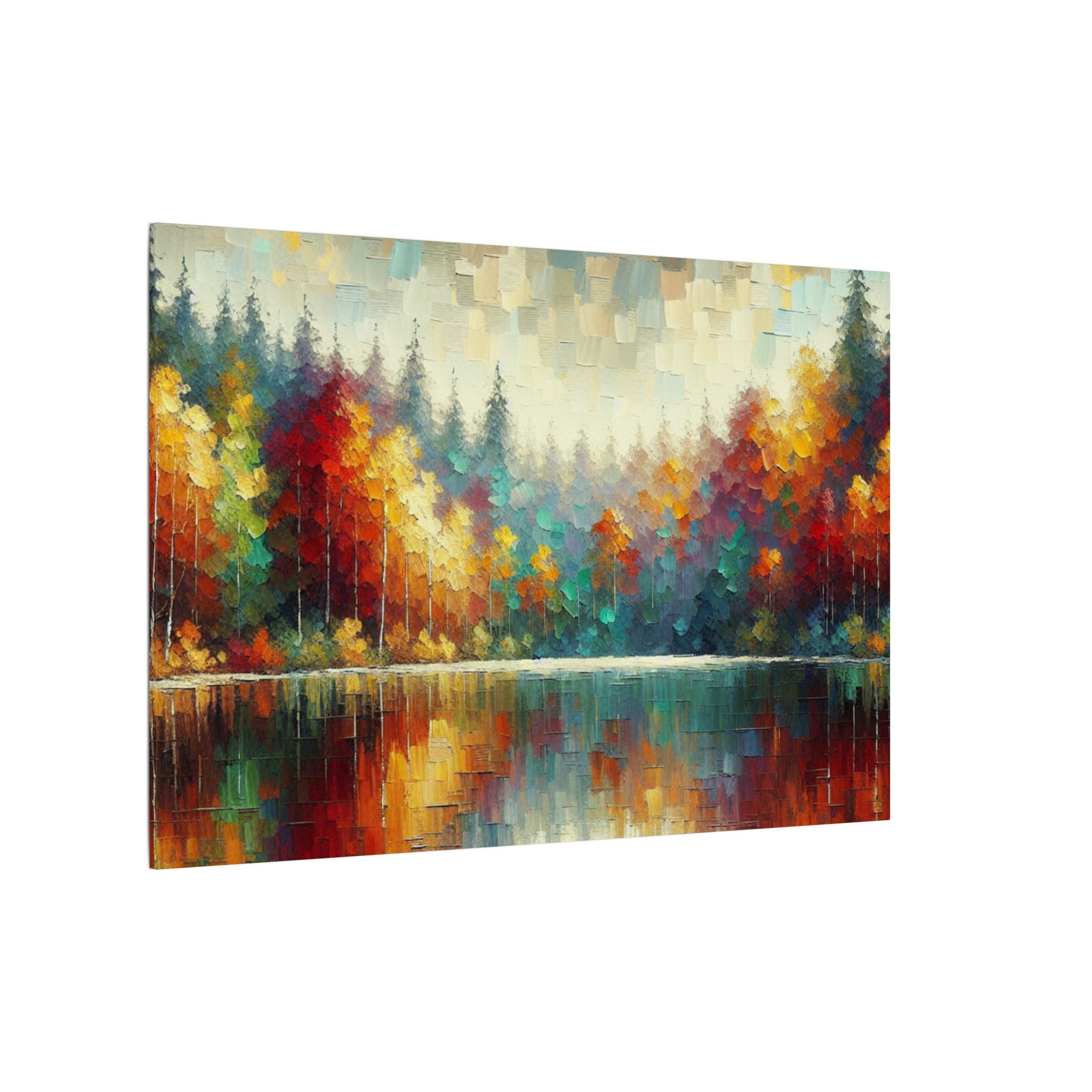 Reflections of Autumn Lake Canvas