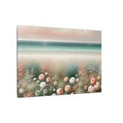 Beach Roses & Dune Grass Watercolor Canvas