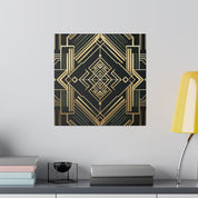 Deco Dynamo Elegance Pattern Art Deco Wall Art Canvas