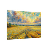 Country Sunflower Field Painting