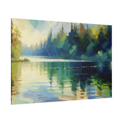 Secluded Serenity Lake Painting Canvas