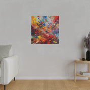 Splatter Symphony Multi-Coloured Abstract Wall Art Canvas