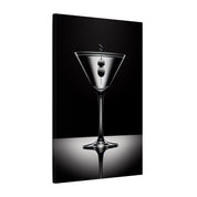 Black and White Martini Canvas