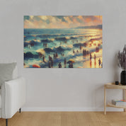 Seaside Tranquillity Beach Landscape Painting Canvas