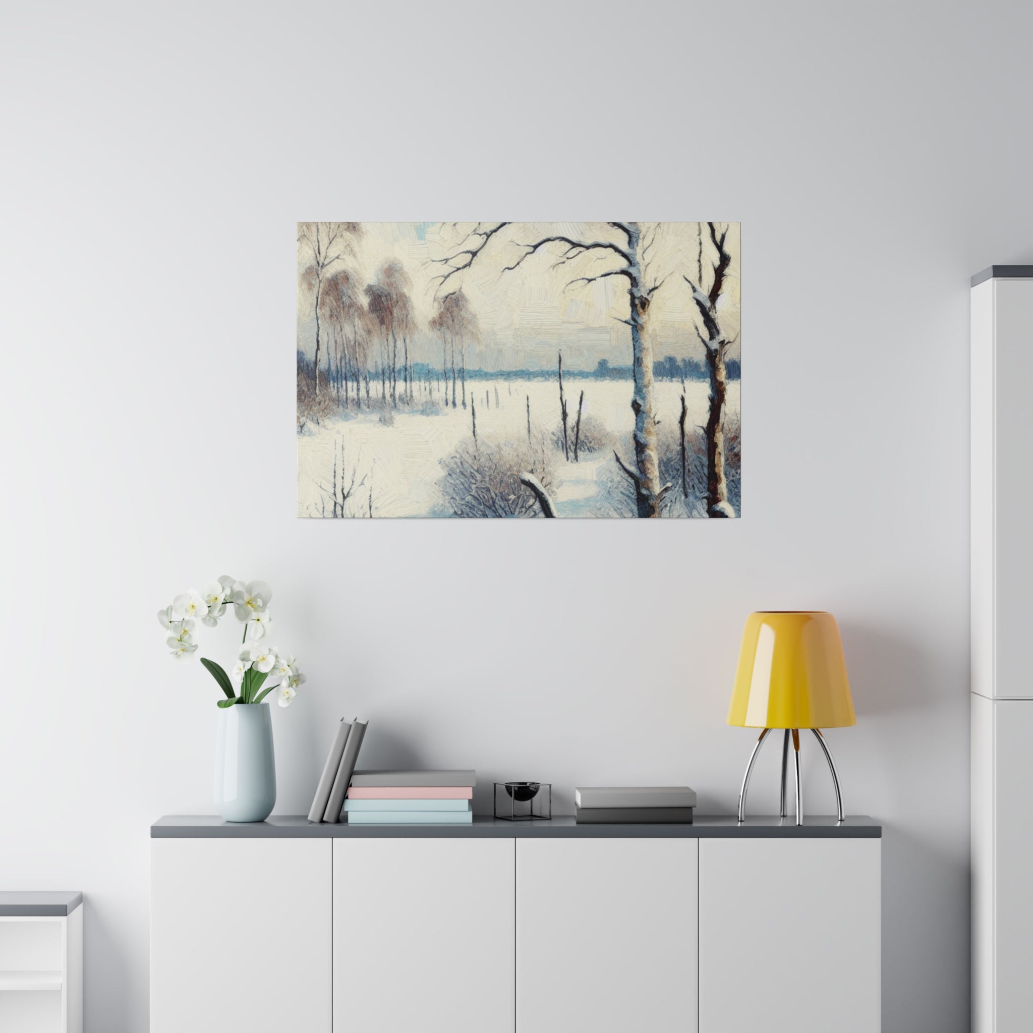 An Expressionist Snowscape Chronicle Winter Painting Canvas