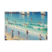 Seaside Nostalgia Beachscape Beach Painting Canvas