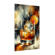 Old Fashioned Cocktail Abstract Canvas