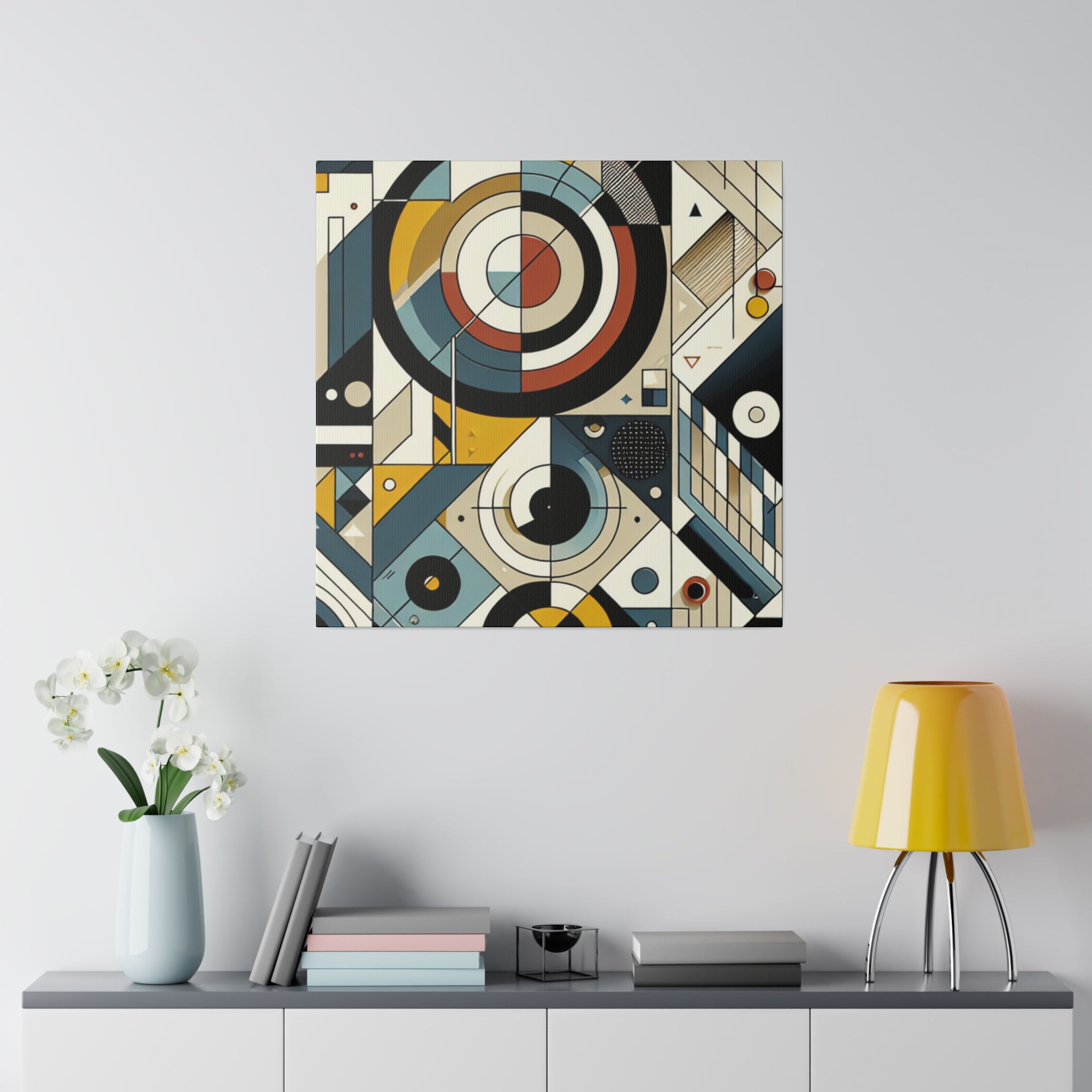 Vivid Geometric Symphony Geometric Painting Canvas