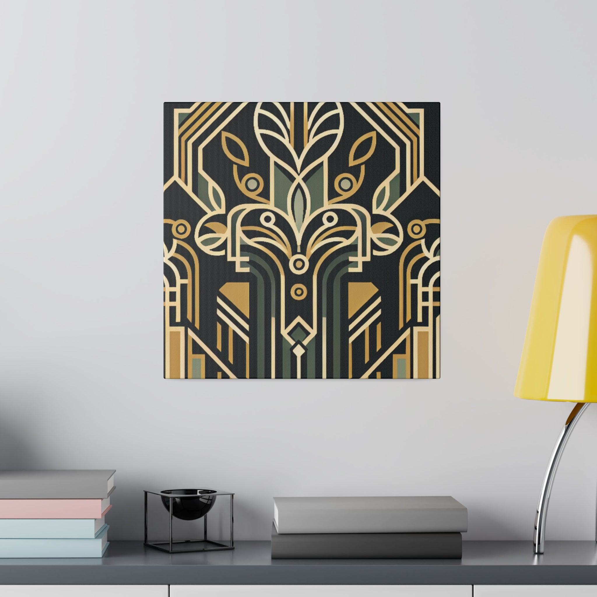 Luxe Dreamscape Pattern Art Deco Wall Art Canvas