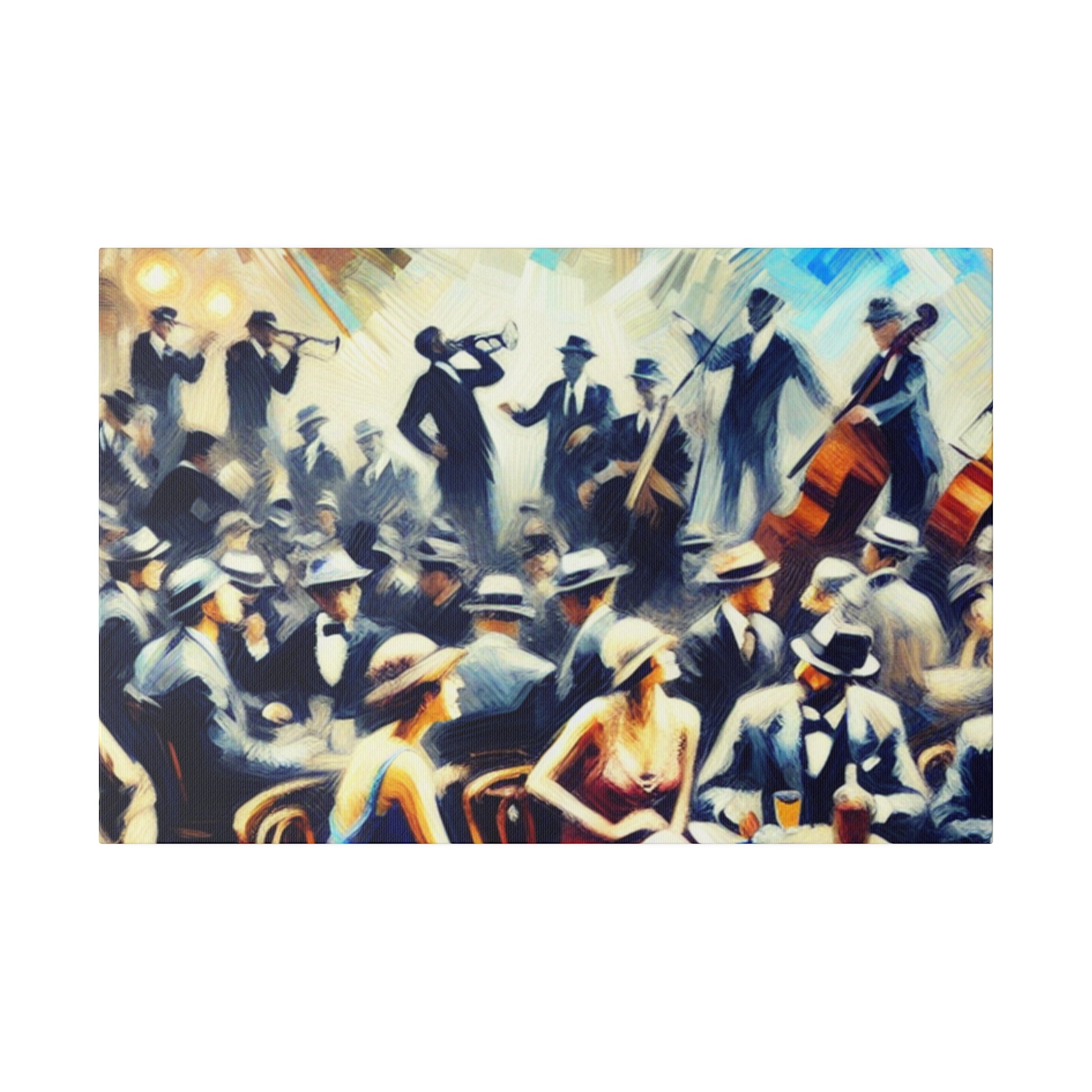 Prohibition Pour Jazz Lounge Retro Speakeasy Bar Art Canvas