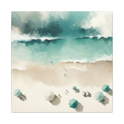 Aerial Shoreline Canvas