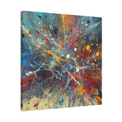 Bold Splatter Paint Abstract Art Canvas