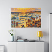 Sundrenched Shores Beach Painting Canvas