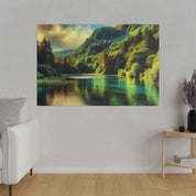 Serene Lake Whispers Lake Painting Canvas