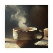 Aromatic Brew Impressionist Coffee Painting Canvas