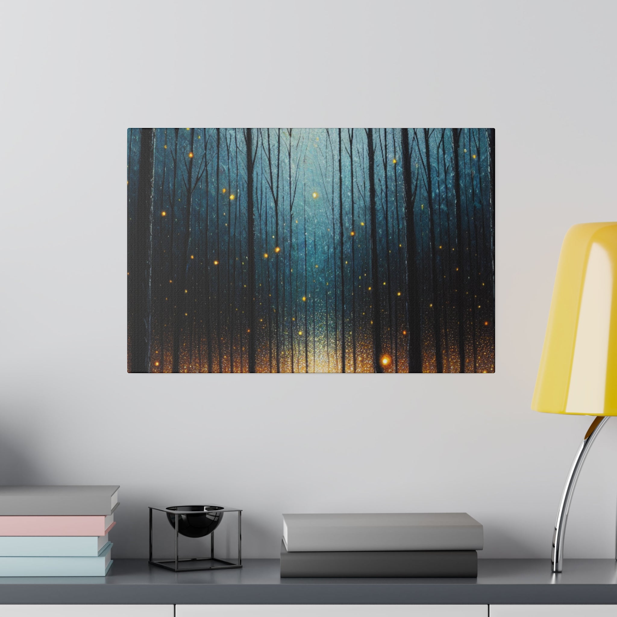 Forest Painting | Firefly Forest Landscape Canvas