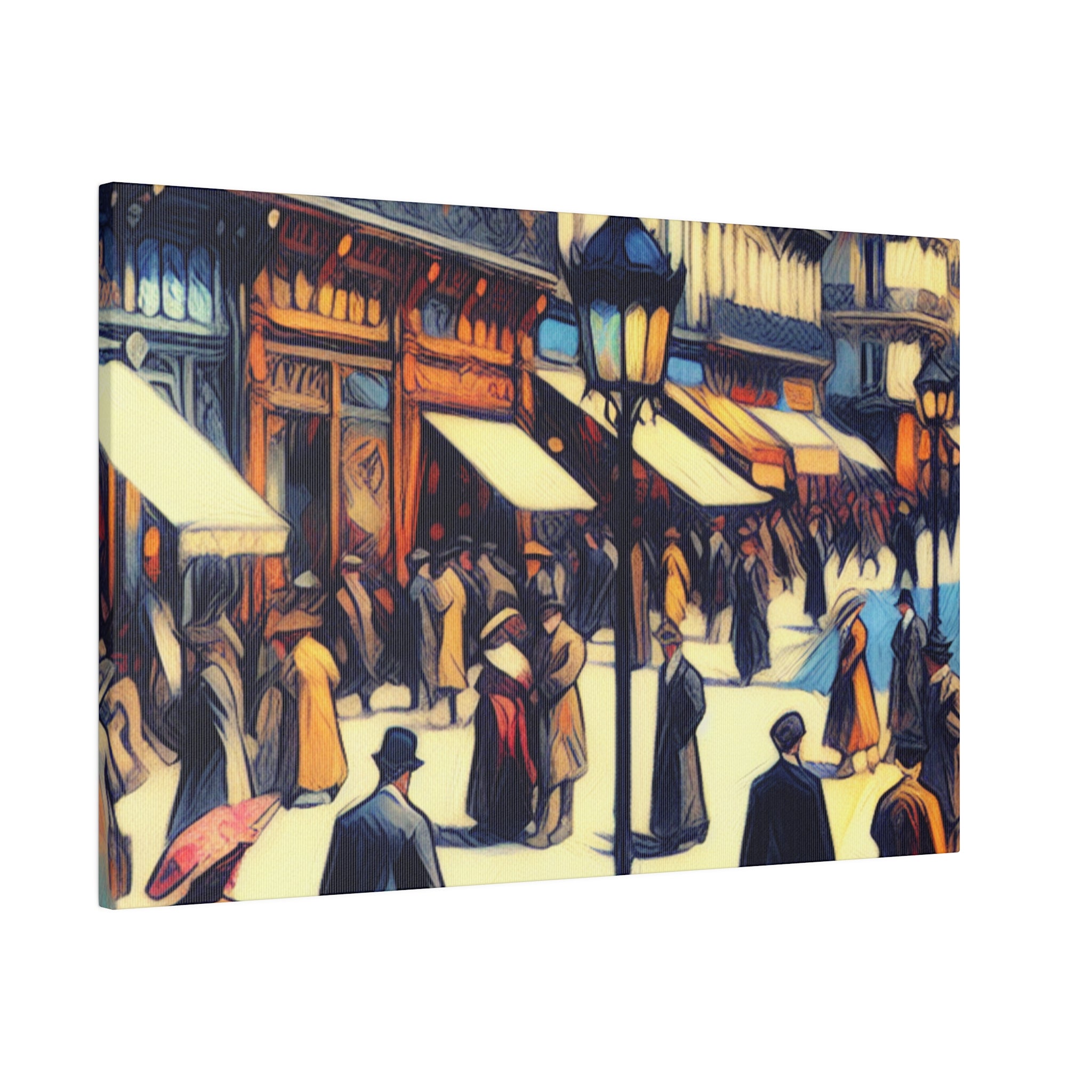 Montmartre Muse Maze French Street Painting Canvas