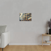 Parisian Street Symphony French Street Painting Canvas