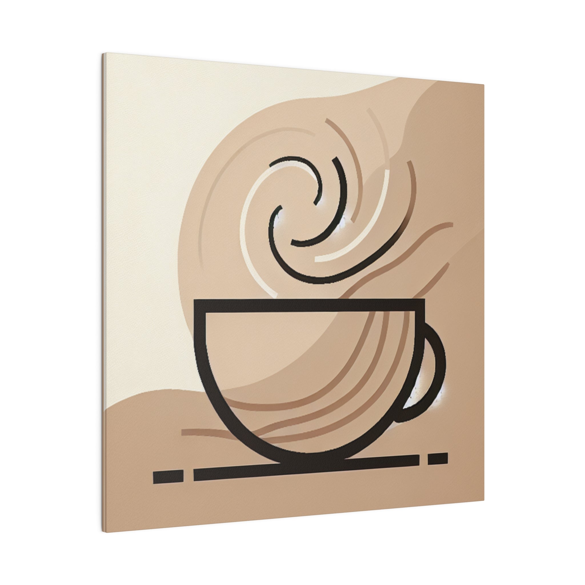 Simplicity Brewed A Piece of Coffee Wall Art Canvas