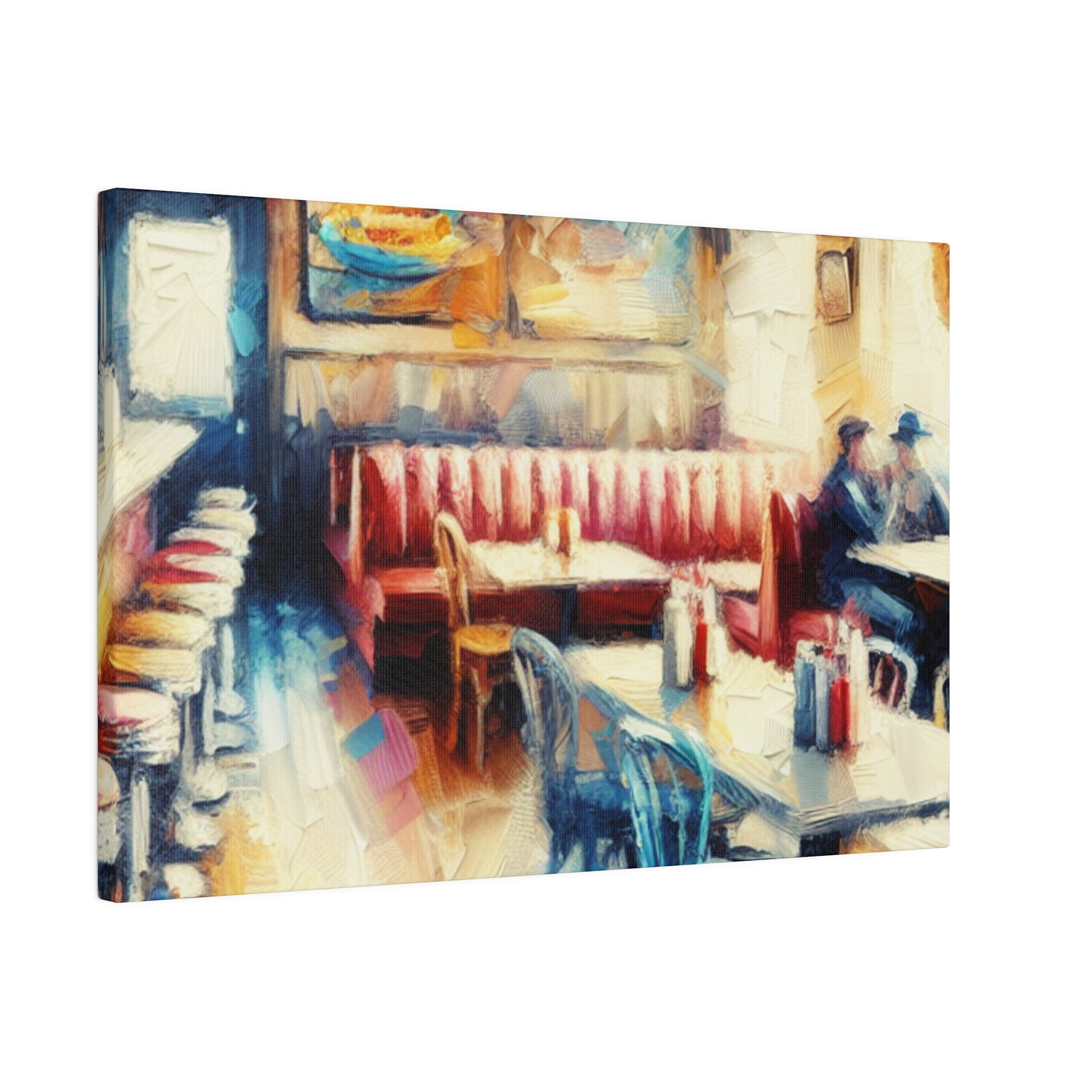 Nostalgic Delight Vintage Diner Painting Canvas