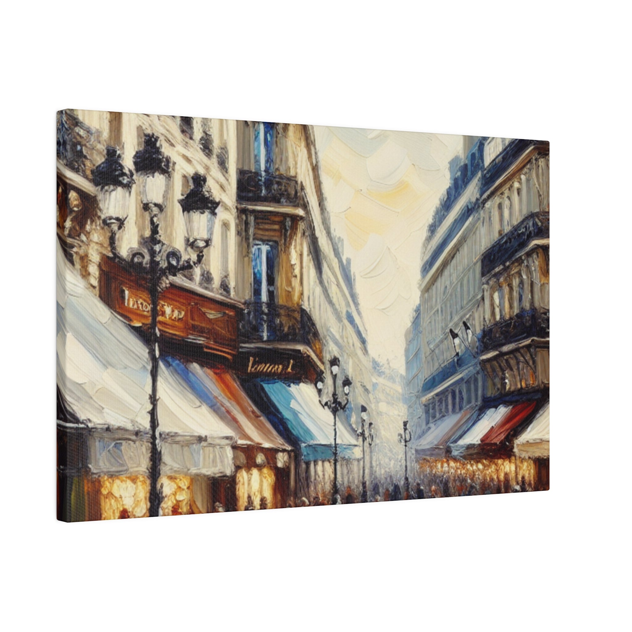 Vibrant Paris Mural French Street Painting Canvas