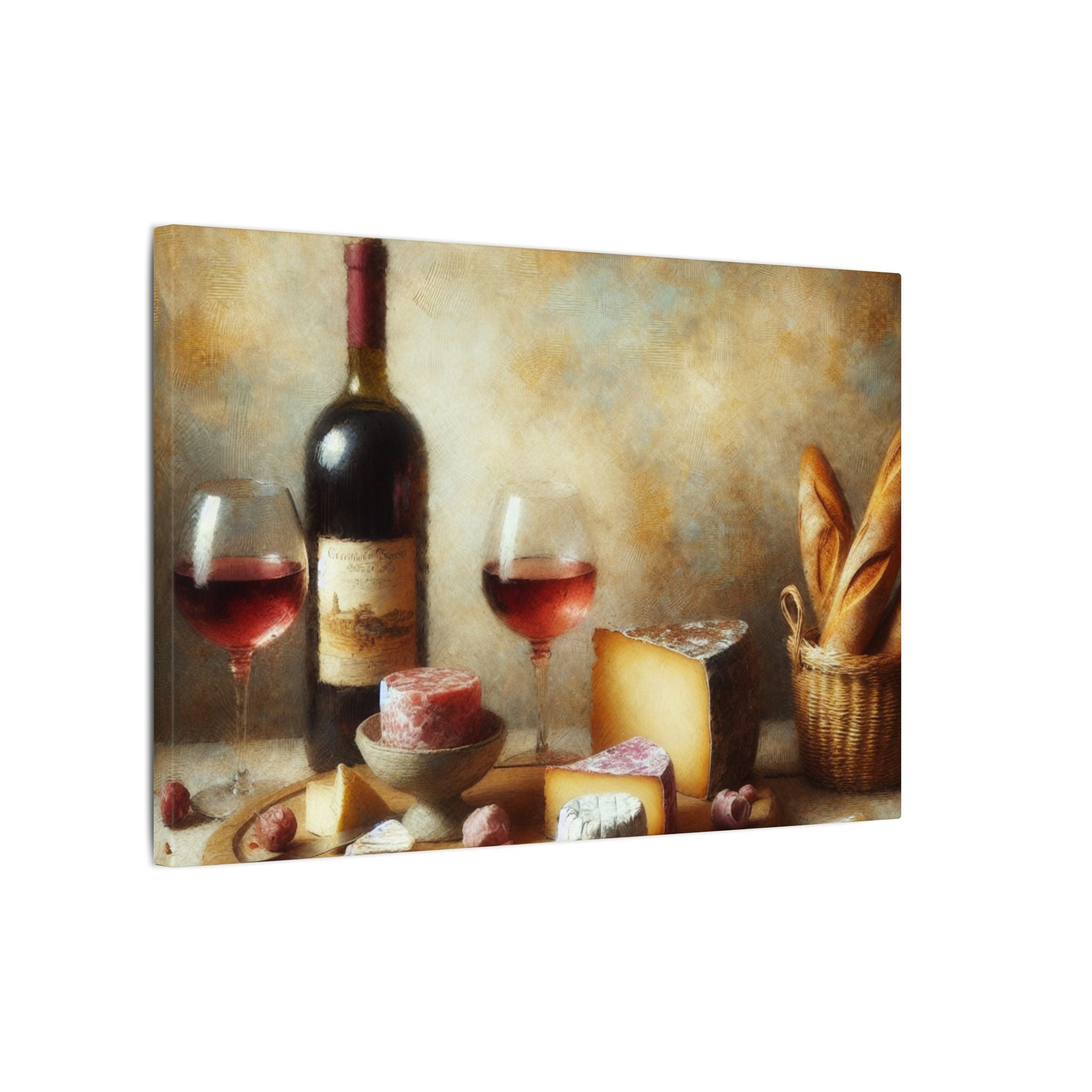 Rustic Wine & Charcuterie Canvas