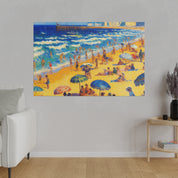 Sea Vintage Whispers Beach Painting Canvas