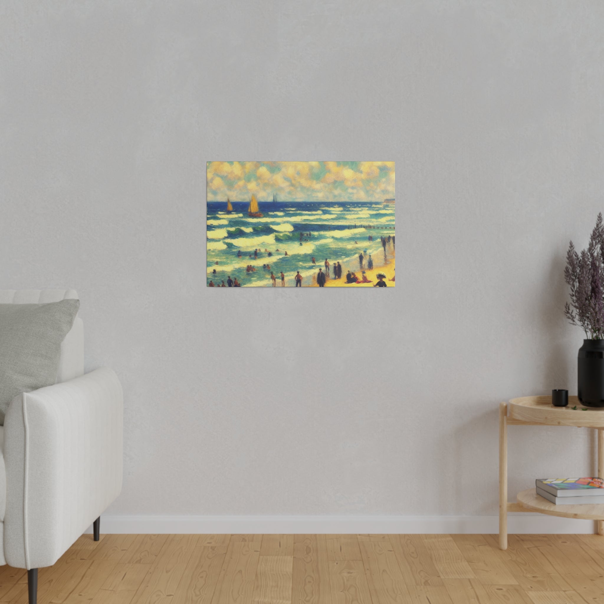 Seabreeze Reminiscence Beach Painting Canvas