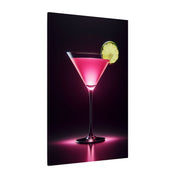 Glowing Cosmopolitan Cocktail Canvas