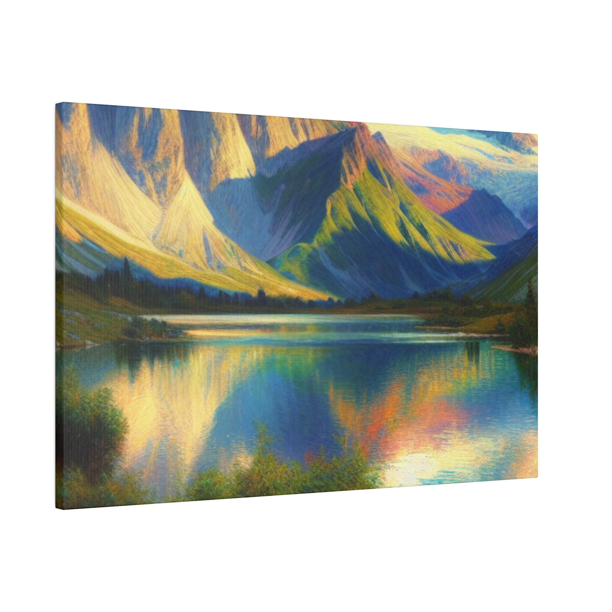 Peak Mountain Symphony Mountain Landscape Painting Canvas