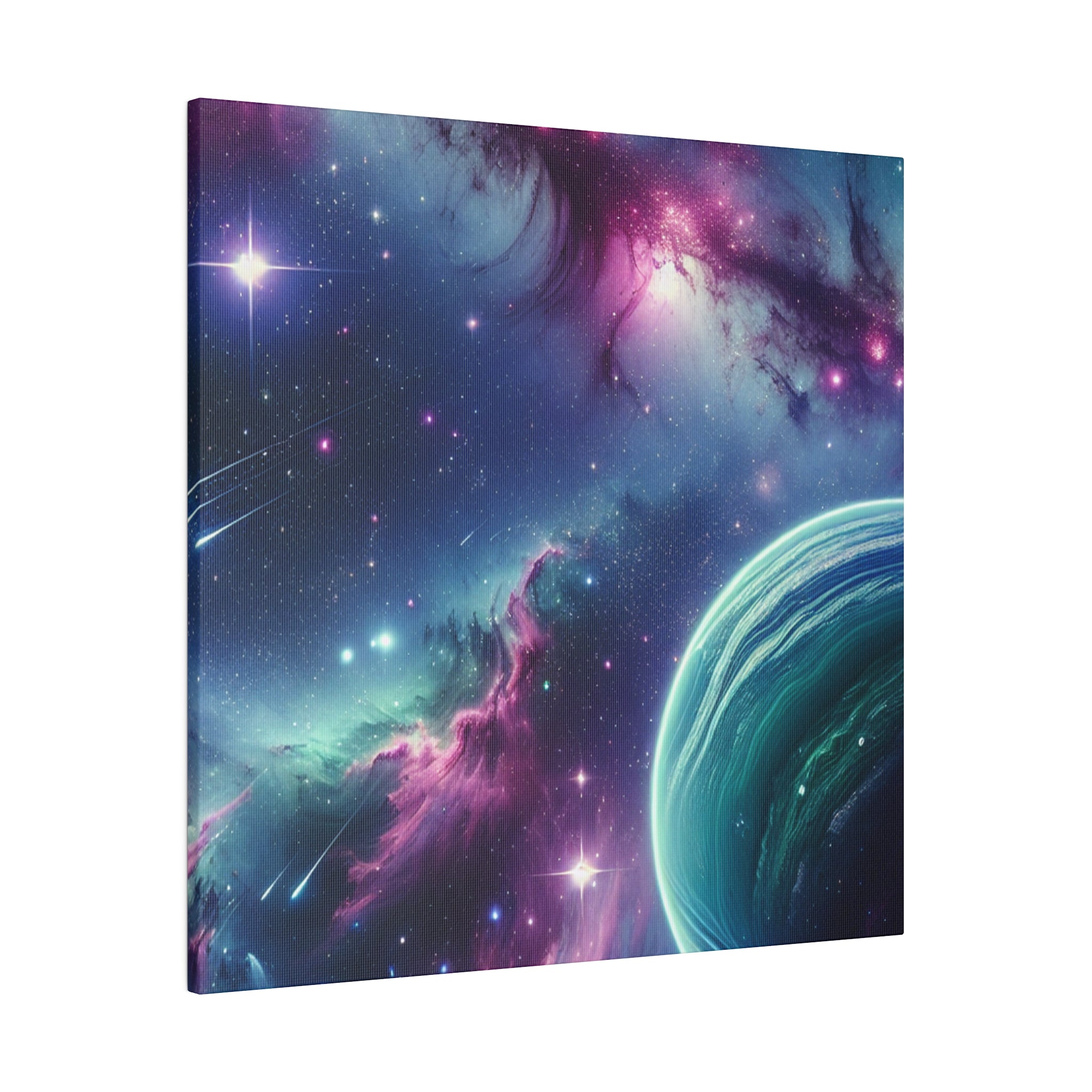 AstroGlow Majestic Nebula Galaxy Space Art Canvas