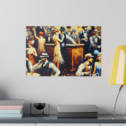 Whiskey Hush Hollow Retro Speakeasy Bar Art Canvas