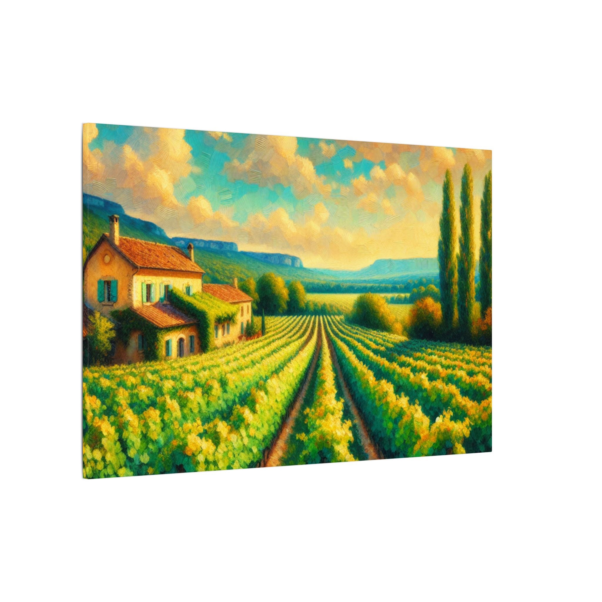 Afternoon French Vineyard Canvas