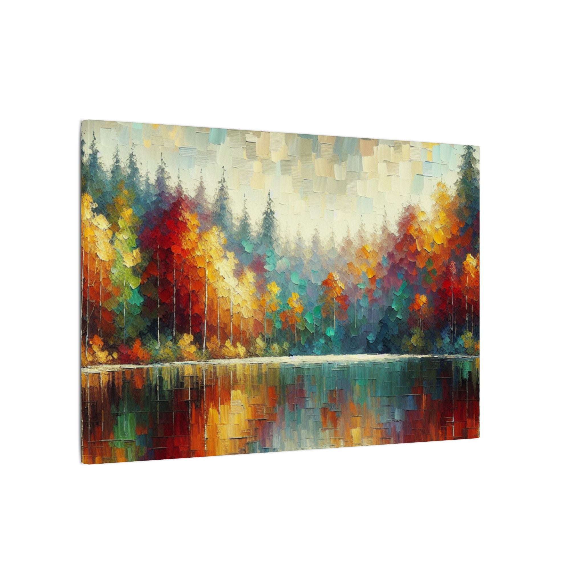 Reflections of Autumn Lake Canvas