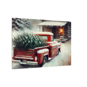 Rustic Christmas Homecoming Canvas
