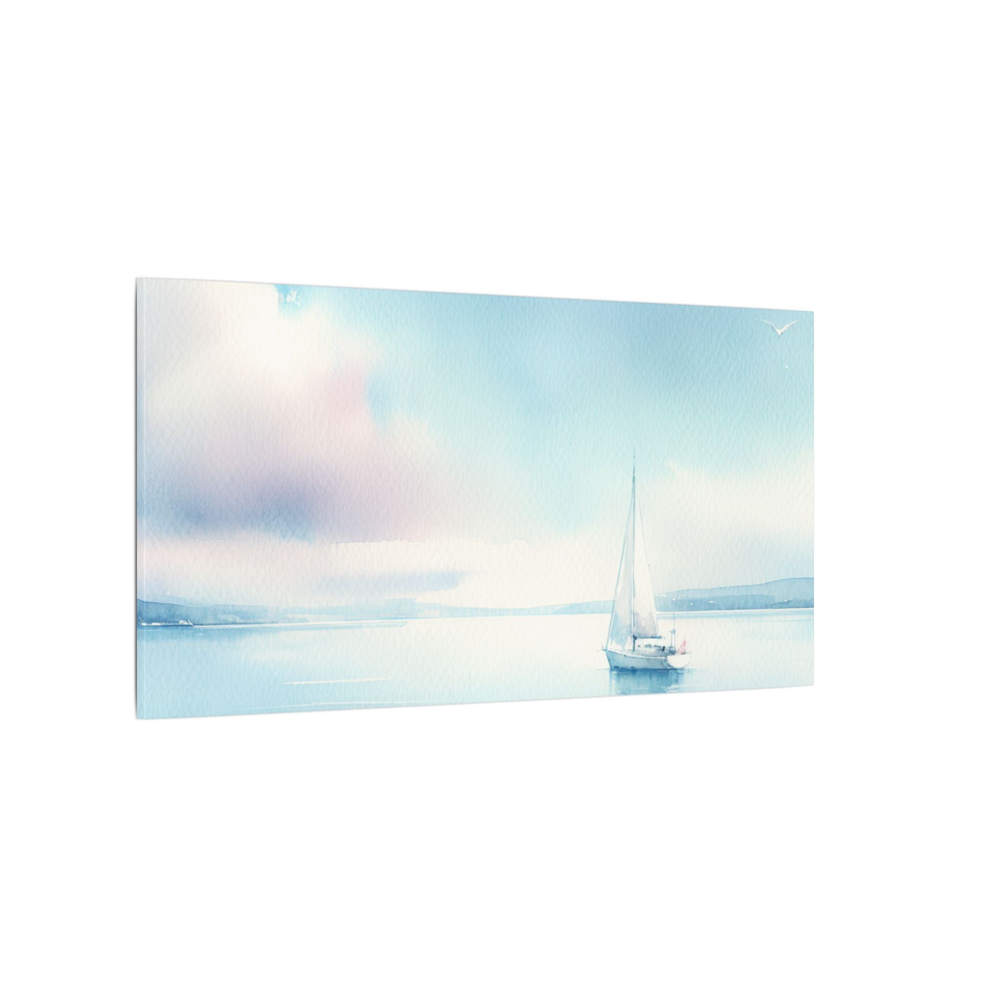 Solitary Sailboat Canvas