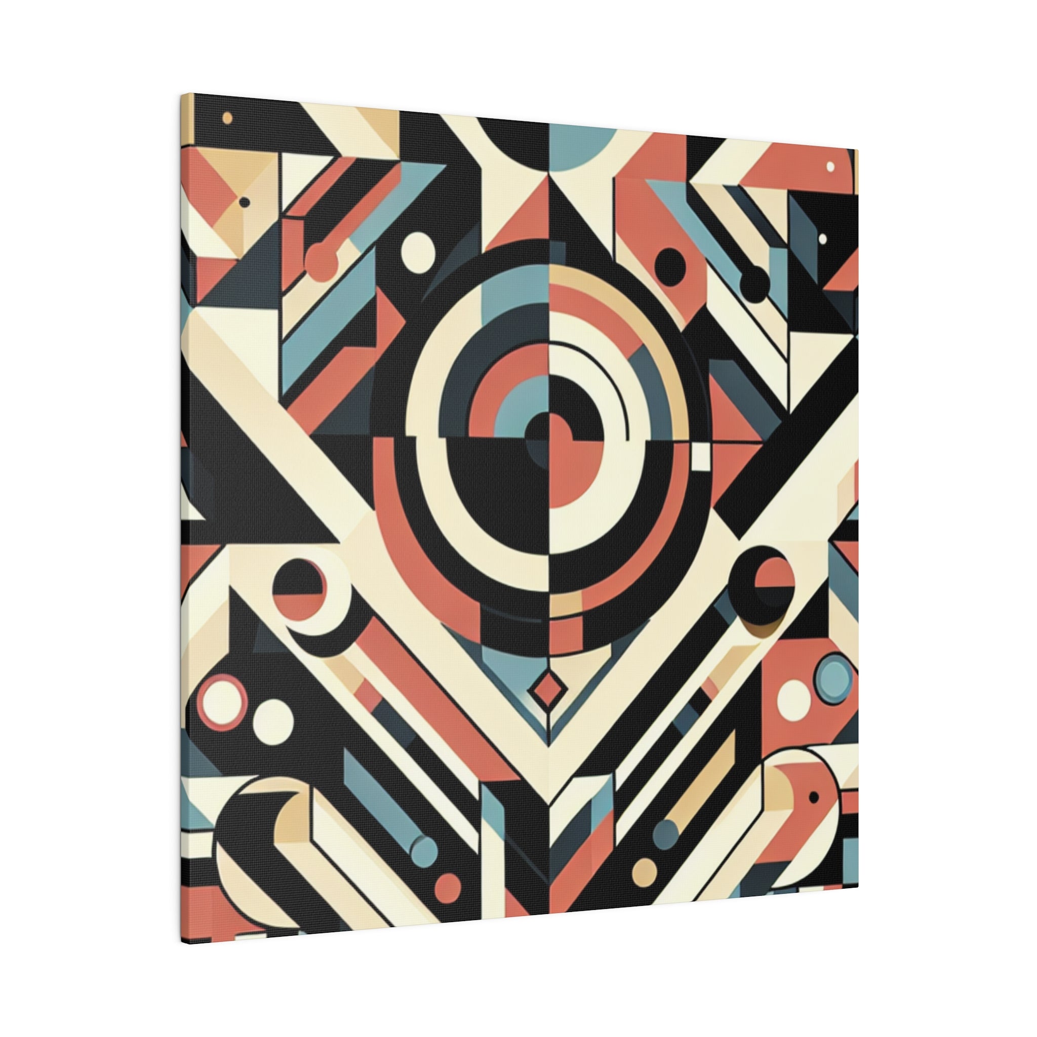 Maximalist Mosaic of Modernity Geometric Painting Canvas