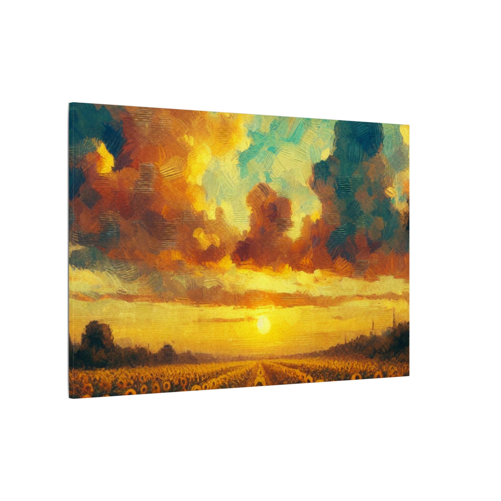 Sunflower Field Impressionist Canvas