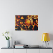 Emerald Harmony Irish Pub Bar Art Canvas