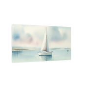 Bay Coastal Sailboat Canvas