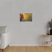 Autumnal Symphony Blaze Fall Painting Canvas