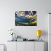 Mystic Mountain Symphony Mountain Landscape Painting Canvas