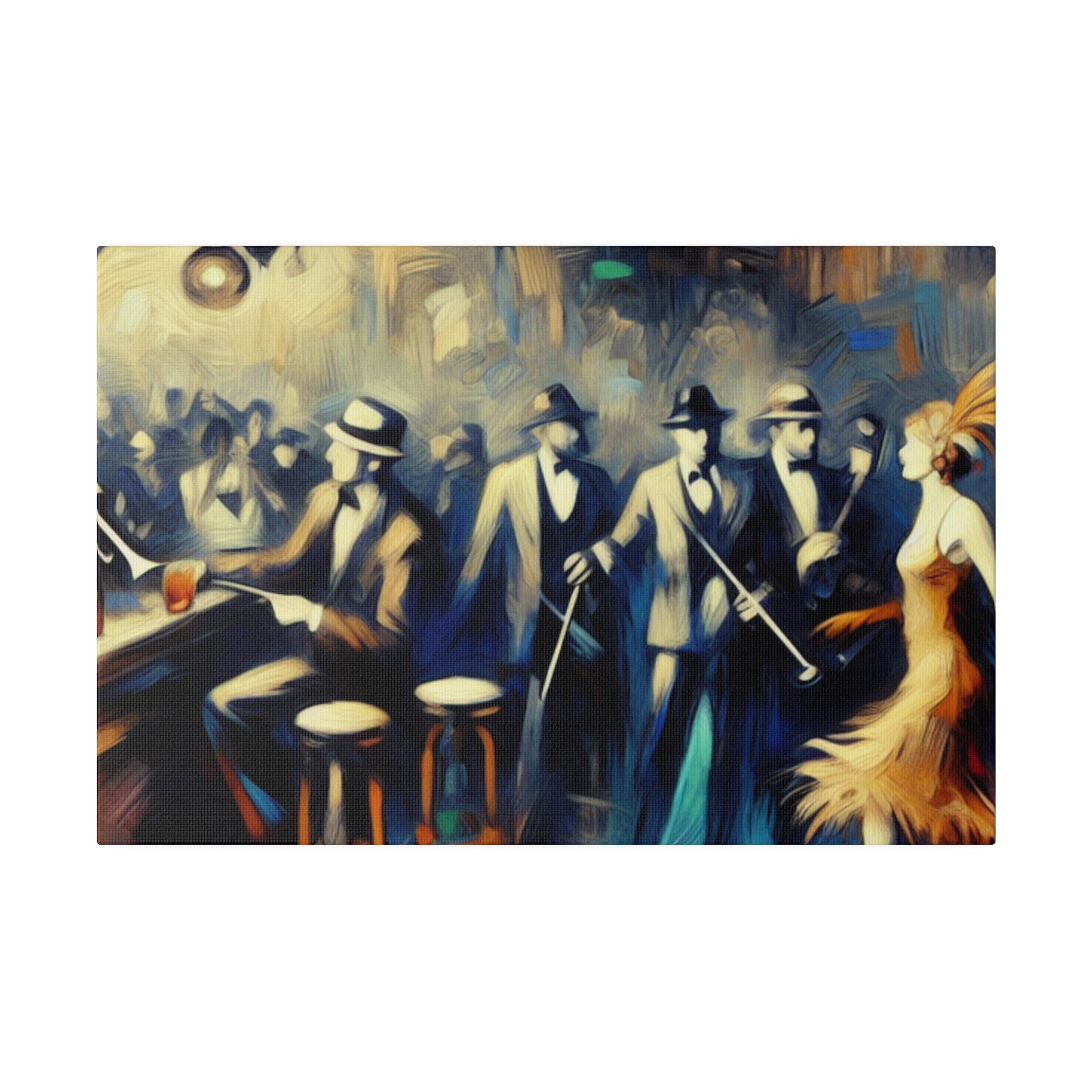 20s Roar Retro Speakeasy Bar Art Canvas