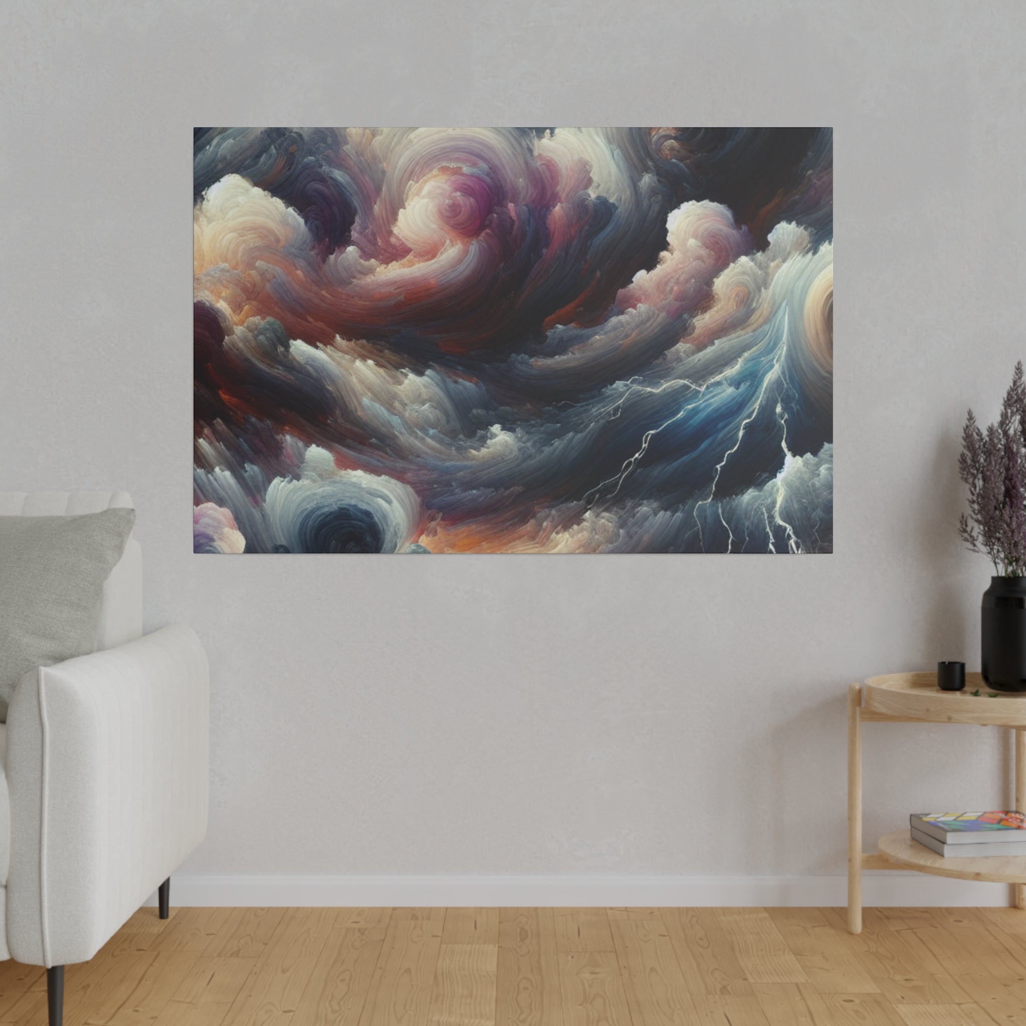 Rumbling Azure Spectacle Skyscape Painting Canvas